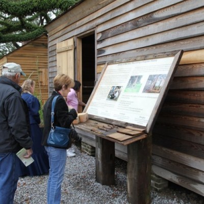 a person standing in front of a house