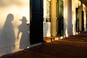 a close up of a brick building